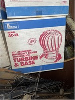 4 boxes 12" aluminum turbine & base