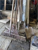 shovels and rakes lot