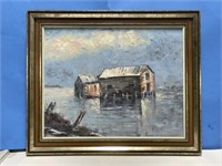 Framed Painting by A. Fisher