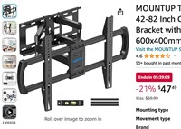 MOUNTUP TV Wall Mount Full Motion Wall