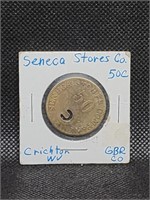 Seneca Stores Co. Merchandise Token Crichton, WV