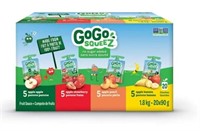 24-Pk Gogo Squeez Organic NSA Fruit Pouch, 90g ea.