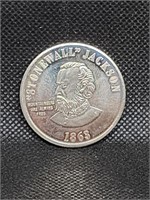 1863 Stonewall Jackson Commemorative Coin