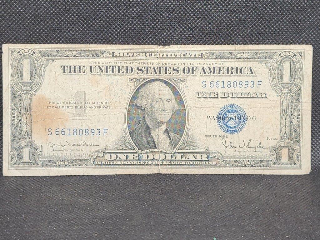 1935 D $1 Silver Certificate