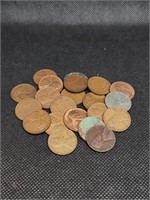 Lot of 21 Lincoln Wheat Pennies