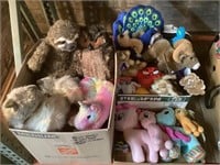 Large Collection of Stuffed Animals