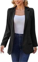 SEALED-Open Front Blazer with Pockets