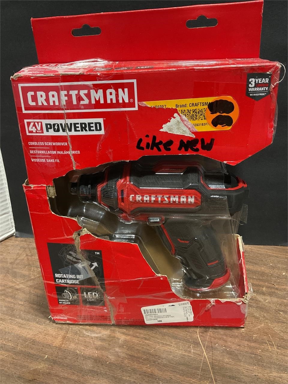 Craftsman 4 V cordless screwdriver