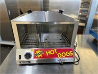 NEW  Floor Display 1200W Hot Dog and Bun Steamer