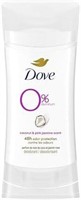 3-Pk Dove 0% Aluminum Deodorant in Coconut & Pink
