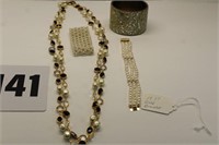 Necklace and 13k Gold Bracelet
