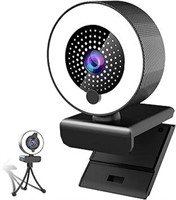 2K Webcam with Ring Light