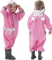 Kids Rain Suit - Cute Monkey Hoodie