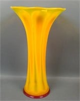 Imperial Red/Opal Interior Panel "Tomato" Vase