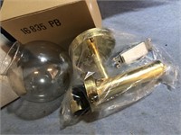 Pair Of Brass Wall Scone Lights For Cottage Or