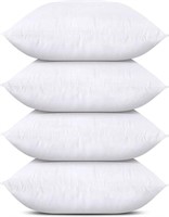 SEALED-Set of 4 White Throw Pillows