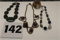 Stone Necklaces and bracelet