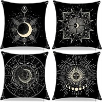 Mystic Moon Pillow Covers - Set of 4
