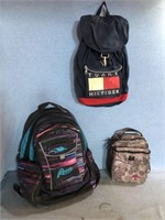 Backpack Lot Includes Small Drawstring Tommy