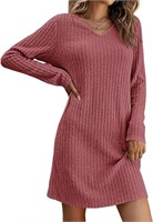 RIROW Long Sleeve Sweater Dress