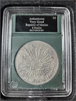 COIN: Mexico FIRST REPUBLIC 8 Reales - silver