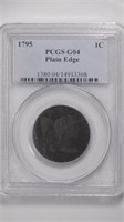 1795 Bust Large Cent PCGS G4 Plain Edge