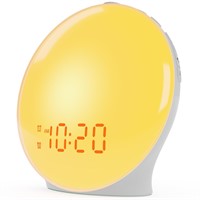 Wake Up Light Sunrise Alarm Clock for Kids, Heavy