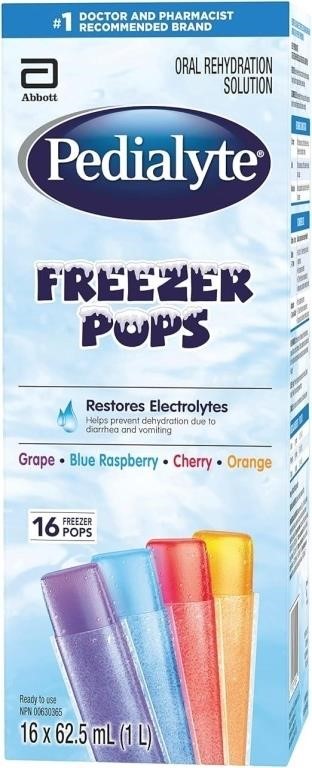 SEALED-Pedialyte Electrolyte Popsicles Variety Pac
