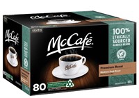 80-Pk McCafé Premium Roast Coffee K-Cup Pods