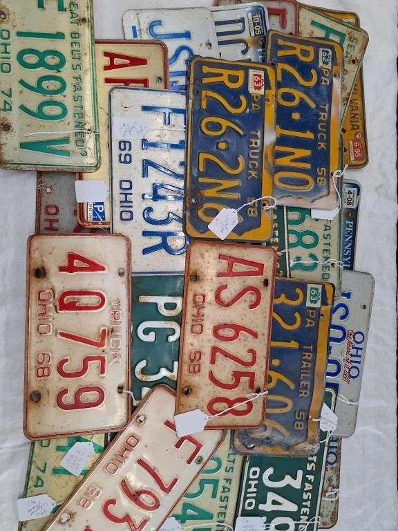 Ohio And Pennsylvania License Plates