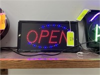 2 Neon Open Signs, 1 Lightly Damaged