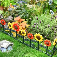 Sungmor Plastic Edgings Garden Picket Fence - Gras