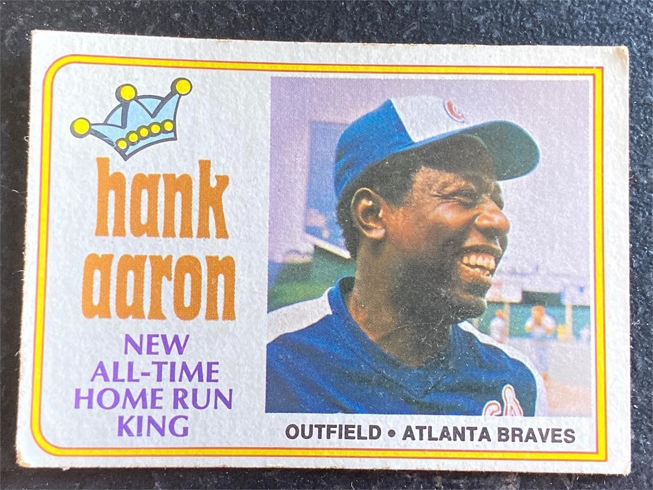 1974 Topps No 1 Hank Aaron Card