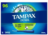 96-Pk Tampax Pearl Super Tampons