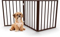 Petmaker Foldable, Free-Standing Wooden Pet Gate-