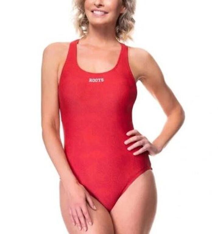 Roots Women's 8 Swimwear One Piece Swimsuit, Red