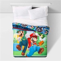 76" x 86" Nintendo Super Mario 'Trifecta Fun' Full
