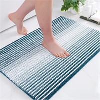 Colorxy Chenille Bathroom Rugs, Extra Soft and Abs