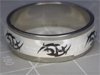 Stainless steel ring size 10
