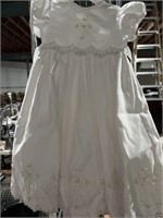 Size 0 to 3 months white christening dress dress