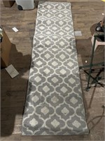 7 foot rug gray patterned rug