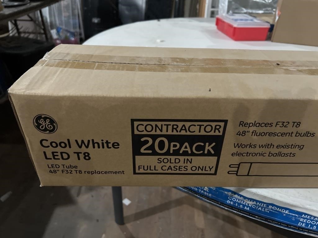 GE cool white LED T8  contractor 20 pack 48 inch