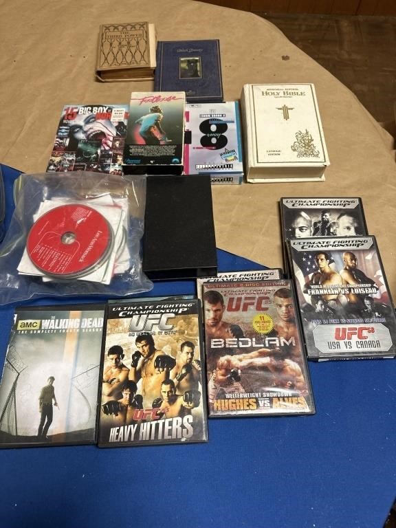 Huge lot of books, CD’s, VHS Movies