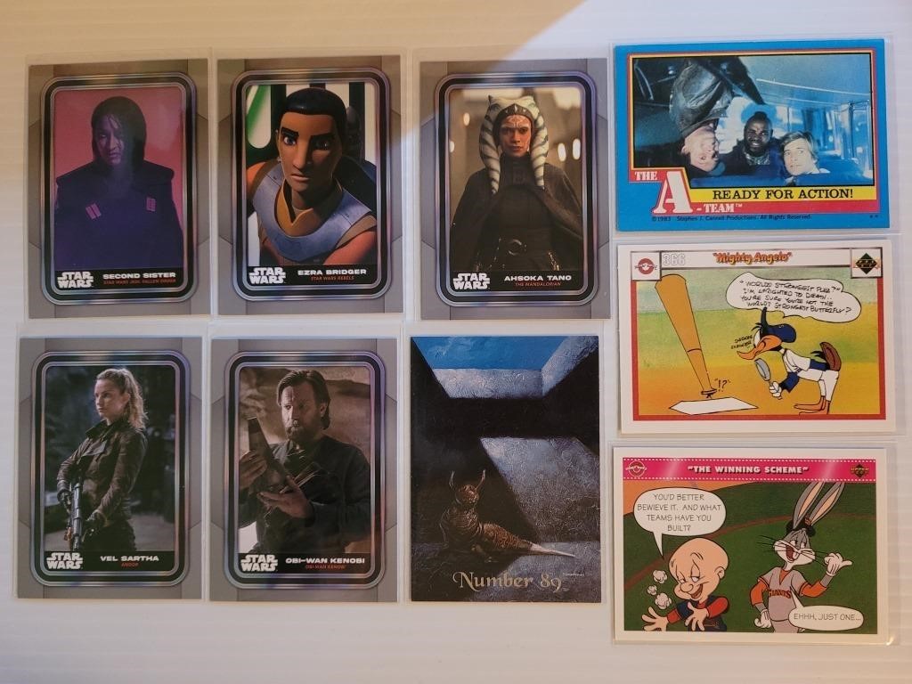 Star Wars, A-Team, Looney Tunes and #89 Cards