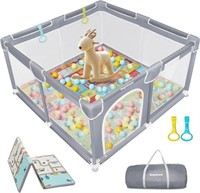 Regaloam Baby Playpen with Mat,50 * 50 Inches Baby
