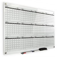 Real Glass Dry Erase Yearly Calendar, Giant Size 3