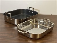 Two All-Clad Roaster Pans
