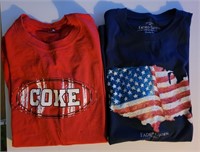 COKE and Faded Glory T-Shirts Mens Sz XL