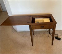 Singer Sewing Table w Singer Sewing Machine AS IS