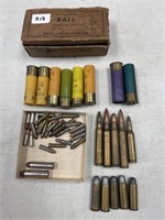 MISC. LOT OF AMMO 45 22 44MAG 16GA & OTHER ROUNDS